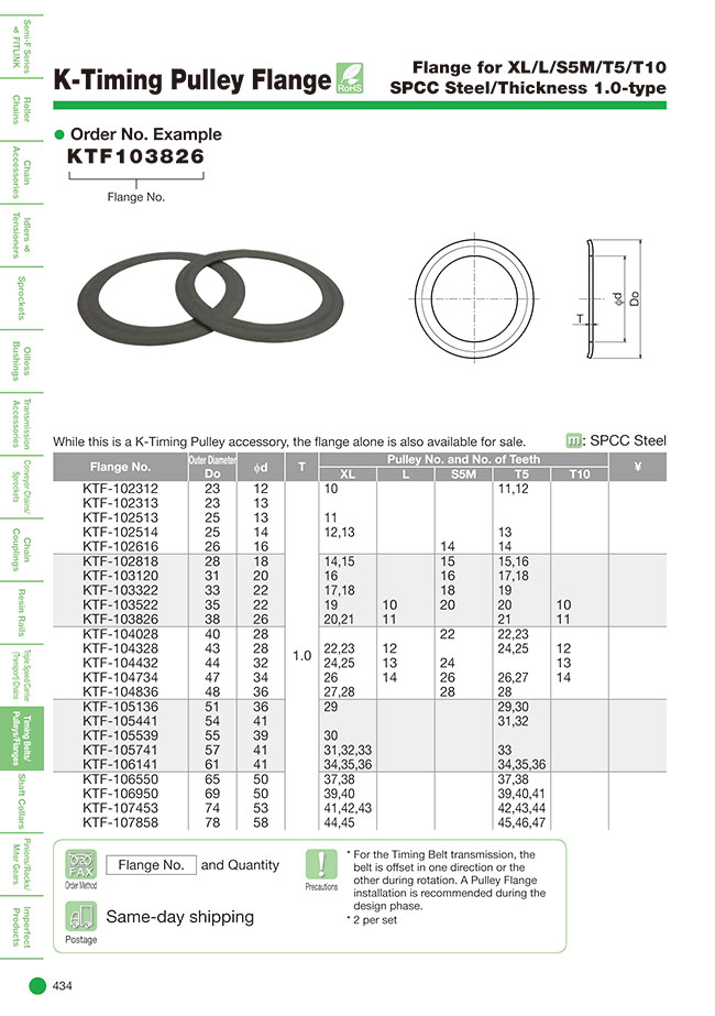 Timing Belts & Pulley Locator Chart SDP/SI, 53 OFF