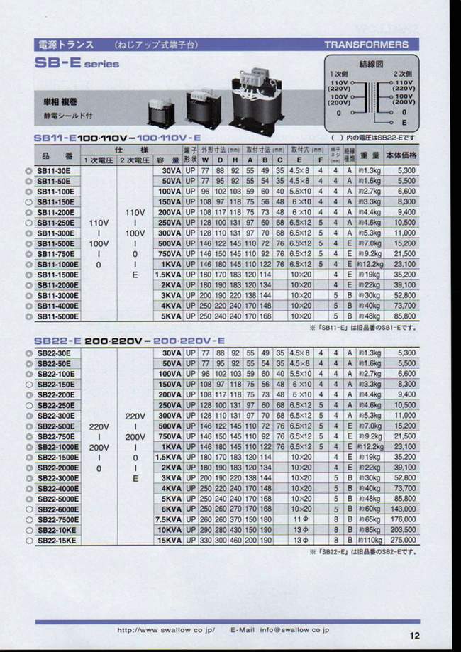 SB11-500E | SB11-E Series Power Transformer | SWALLOW ELECTRIC