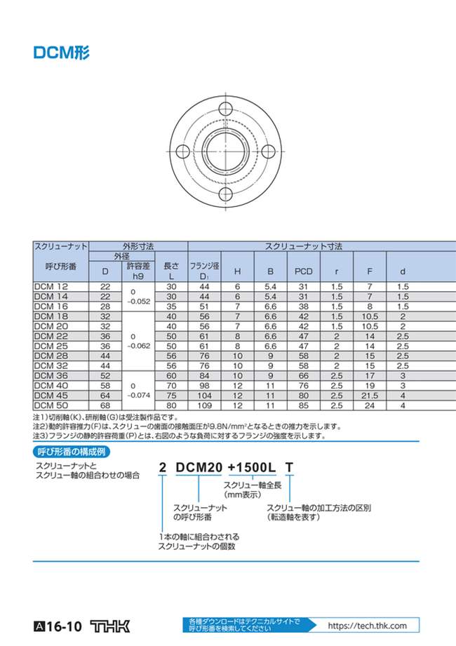 CS40T+4000L | Screw Nut, Screw Shaft, CS Type | THK | MISUMI South East ...